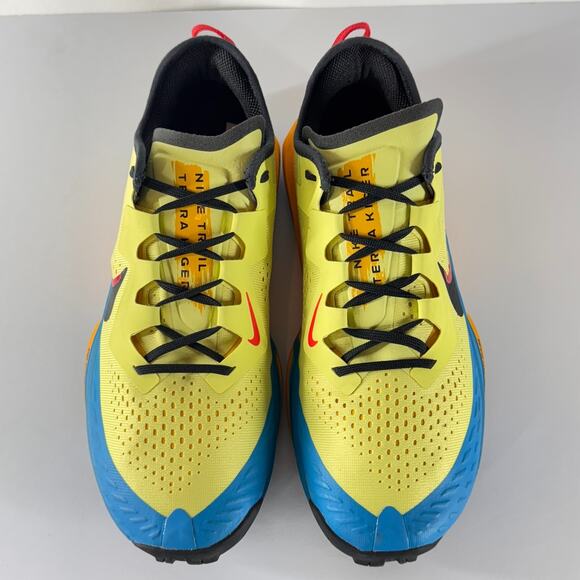 Nike Air Zoom Terra Kiger 7 Women 9.5 Limelight Laser Blue Trail Run CW6062-300 - Picture 3 of 11